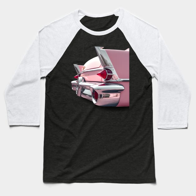 Pink Cadillac Baseball T-Shirt by ygxyz